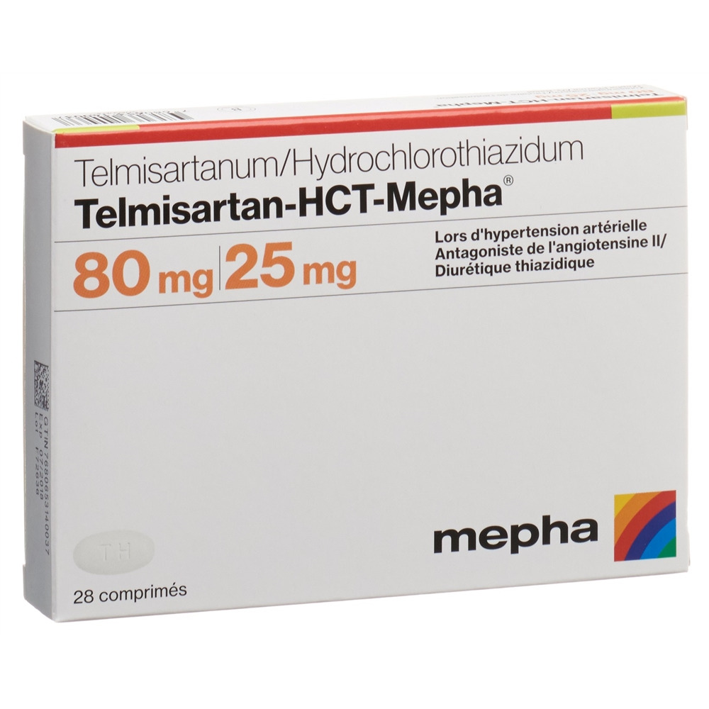 TELMISARTAN-HCT Mepha cpr 80/25 mg 28 pce