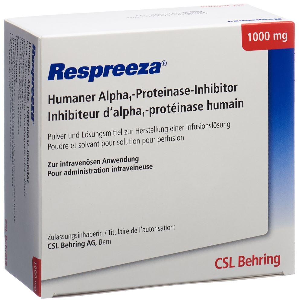 RESPREEZA 1 g pdr et solv p sol inj