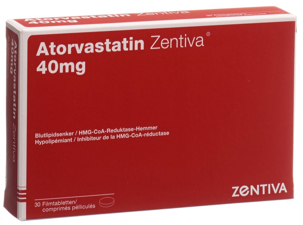 ATORVASTATIN Zentiva cpr pell 40 mg 30 pce