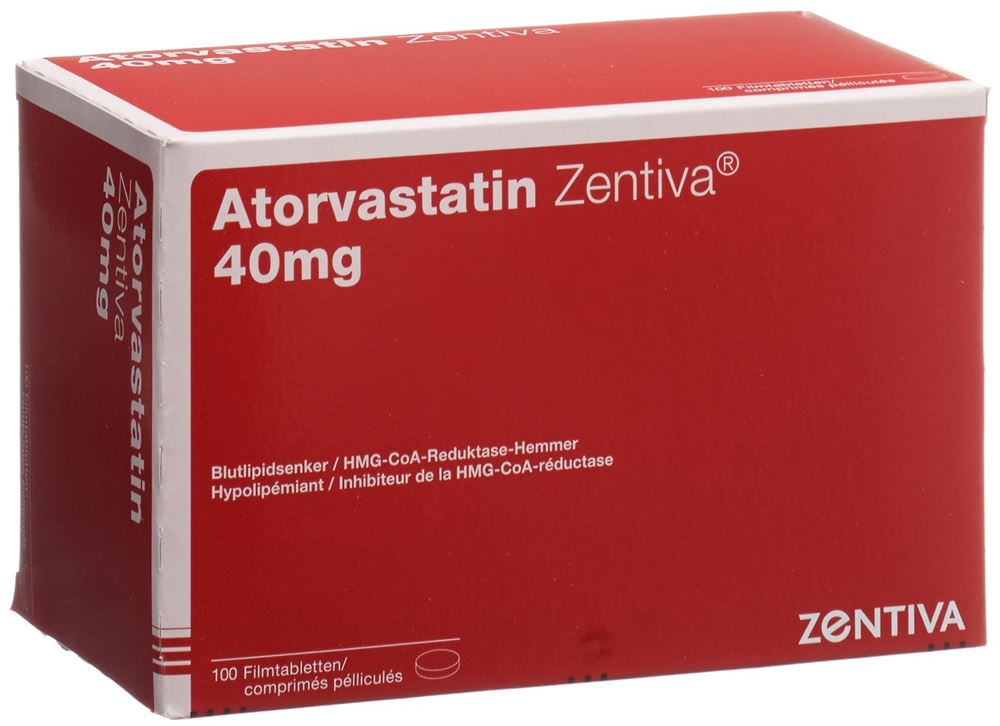 ATORVASTATIN Zentiva cpr pell 40 mg 100 pce
