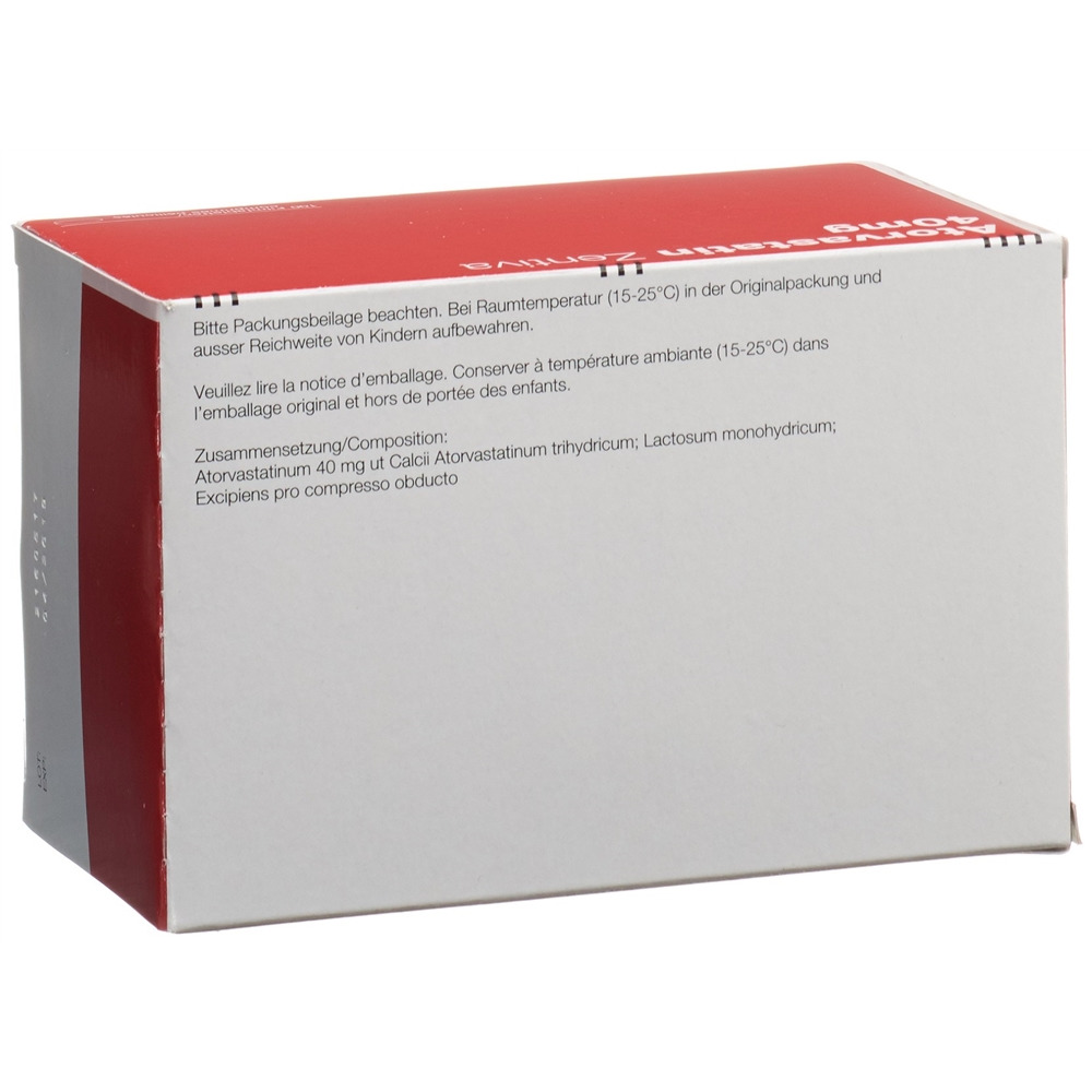 ATORVASTATIN Zentiva cpr pell 40 mg 100 pce