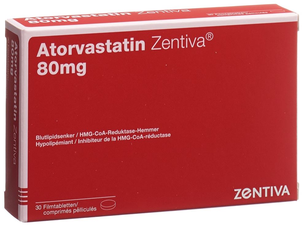ATORVASTATIN Zentiva cpr pell 80 mg 30 pce