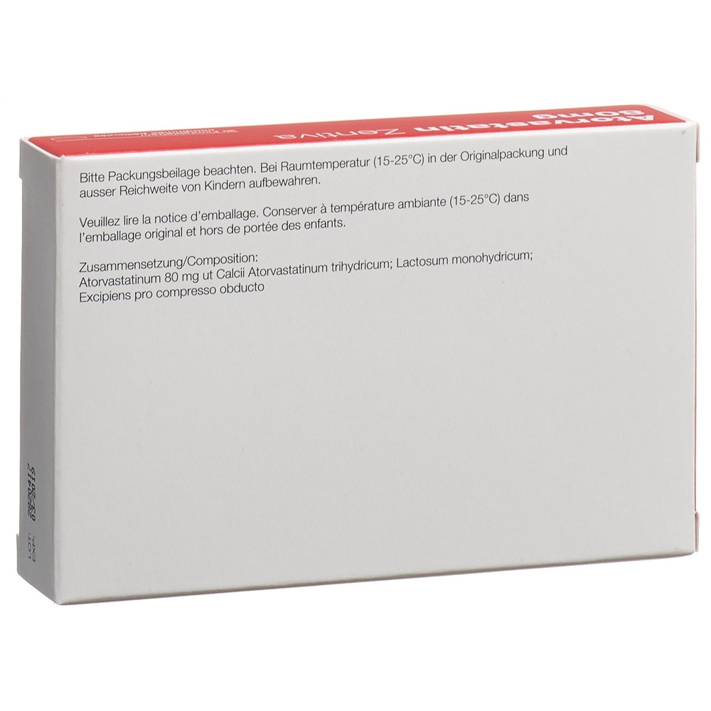 ATORVASTATIN Zentiva cpr pell 80 mg 30 pce