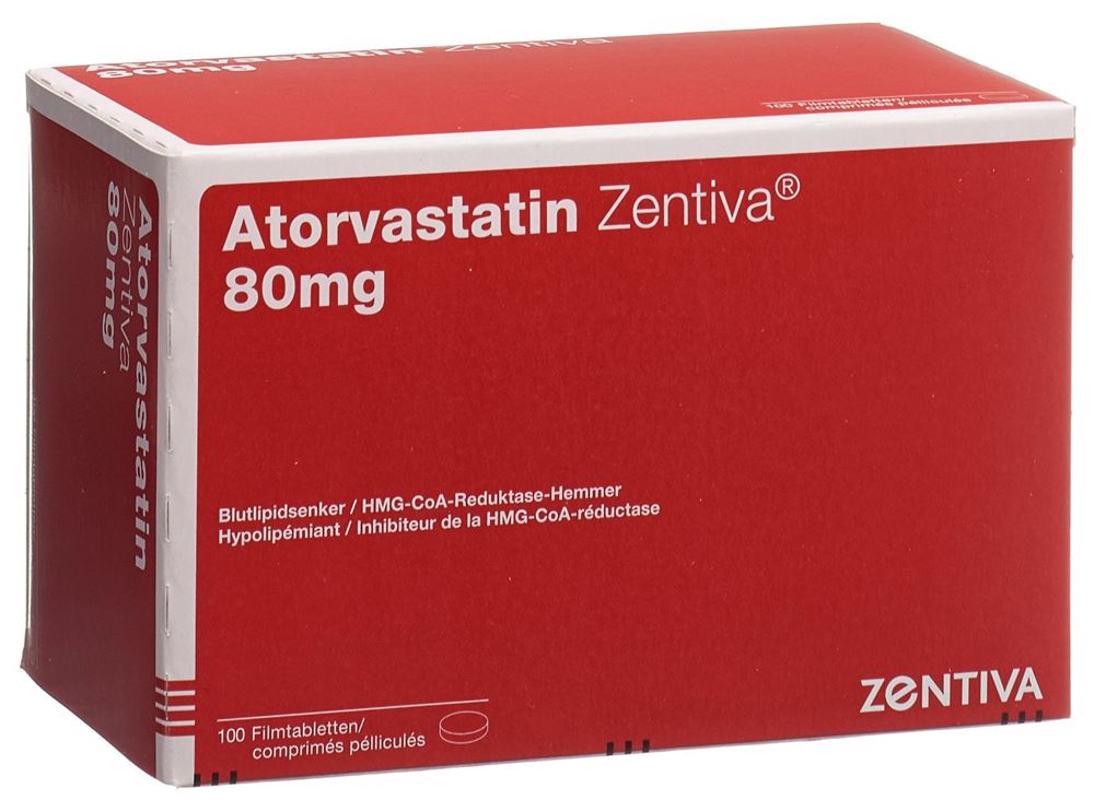 ATORVASTATIN Zentiva cpr pell 80 mg 100 pce