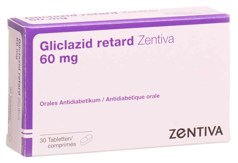 Gliclazid retard Zentiva 60 mg Tabletten
