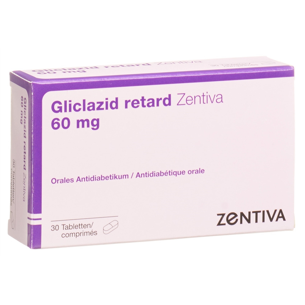 GLICLAZID retard Zentiva cpr ret 60 mg 30 pce
