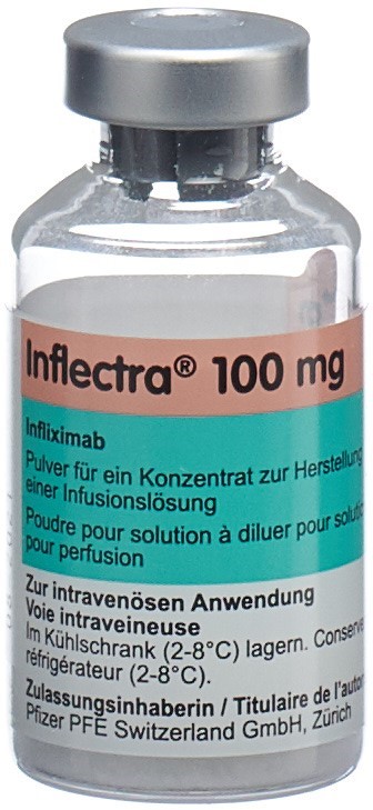 INFLECTRA subst sèche 100 mg flac