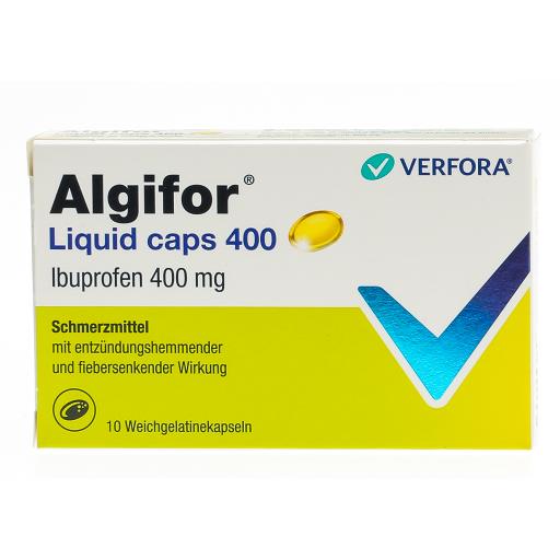 Algifor Liquid caps 400, Capsule de gélatine molle