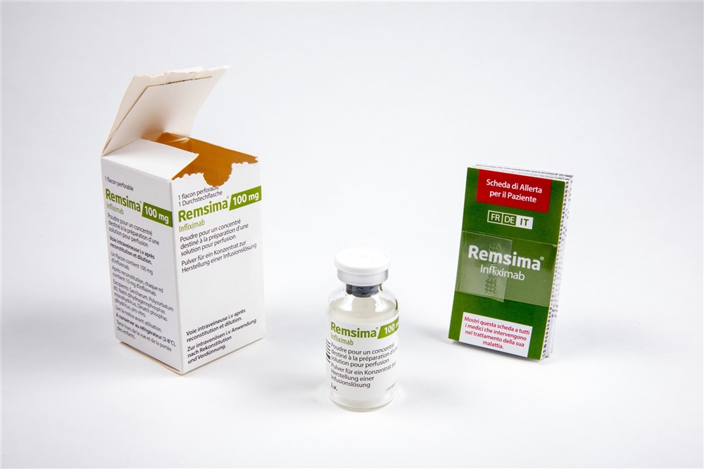 Remsima 100 mg, poudre pour un concentré destiné à la préparation d'une solution pour perfusion