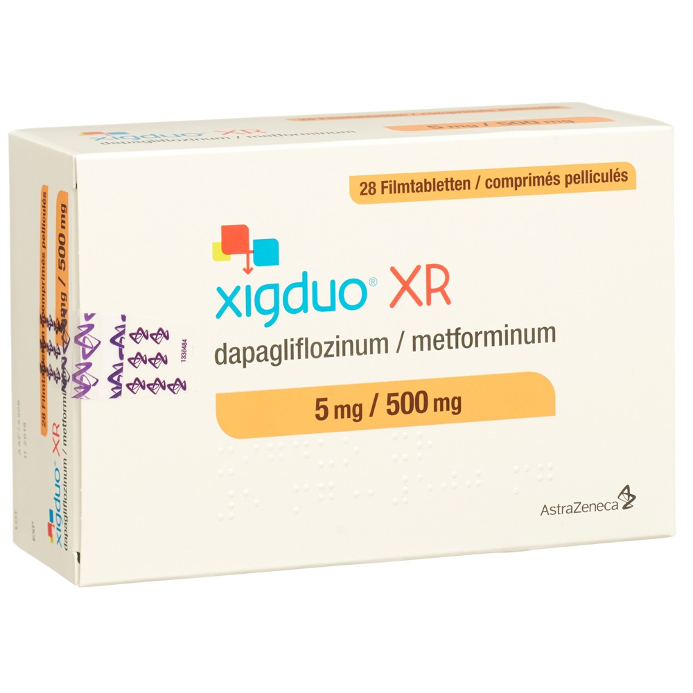Xigduo XR 5 mg / 500 mg, Filmtabletten