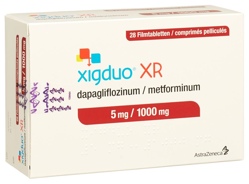 Xigduo XR 5 mg / 1000 mg, Filmtabletten
