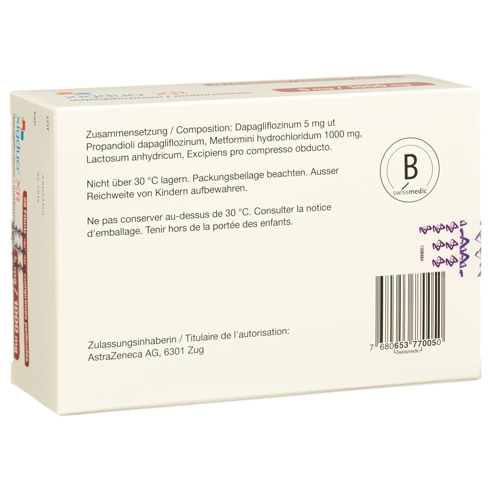 Xigduo XR 5 mg / 1000 mg, Filmtabletten