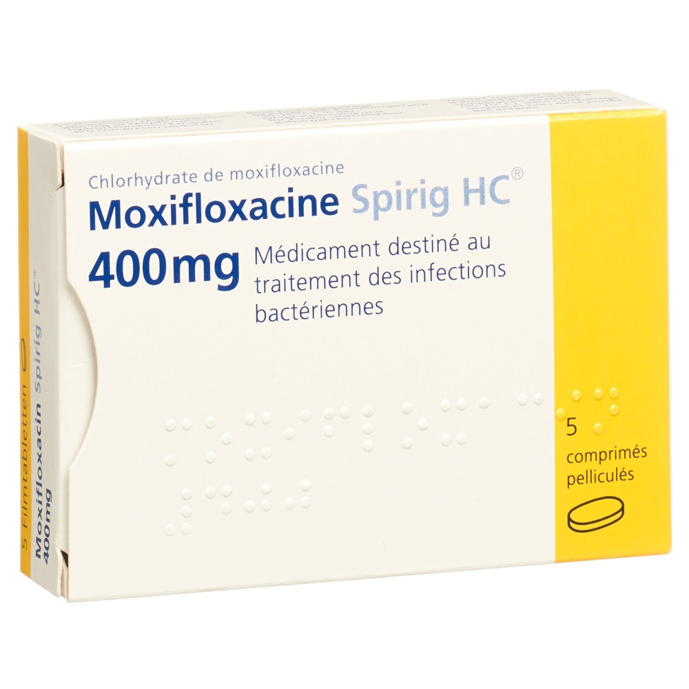 MOXIFLOXACINE Spirig HC cpr pell 400 mg 5 pce