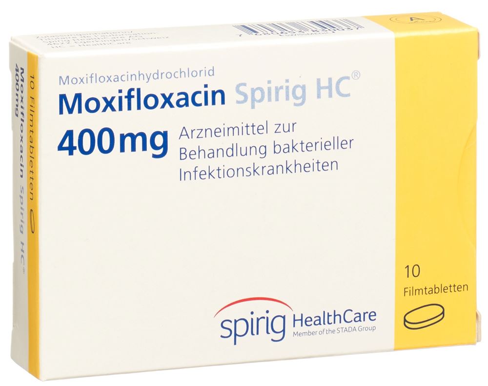 MOXIFLOXACINE Spirig HC cpr pell 400 mg 10 pce