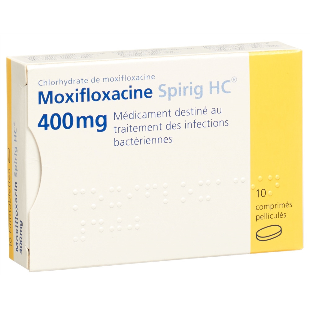 MOXIFLOXACINE Spirig HC cpr pell 400 mg 10 pce