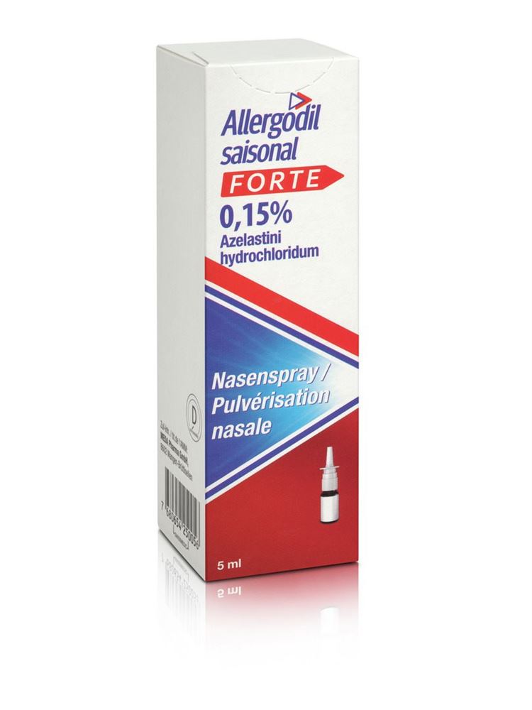 Allergodil saisonal forte 0.15%, solution pour pulvérisation nasale