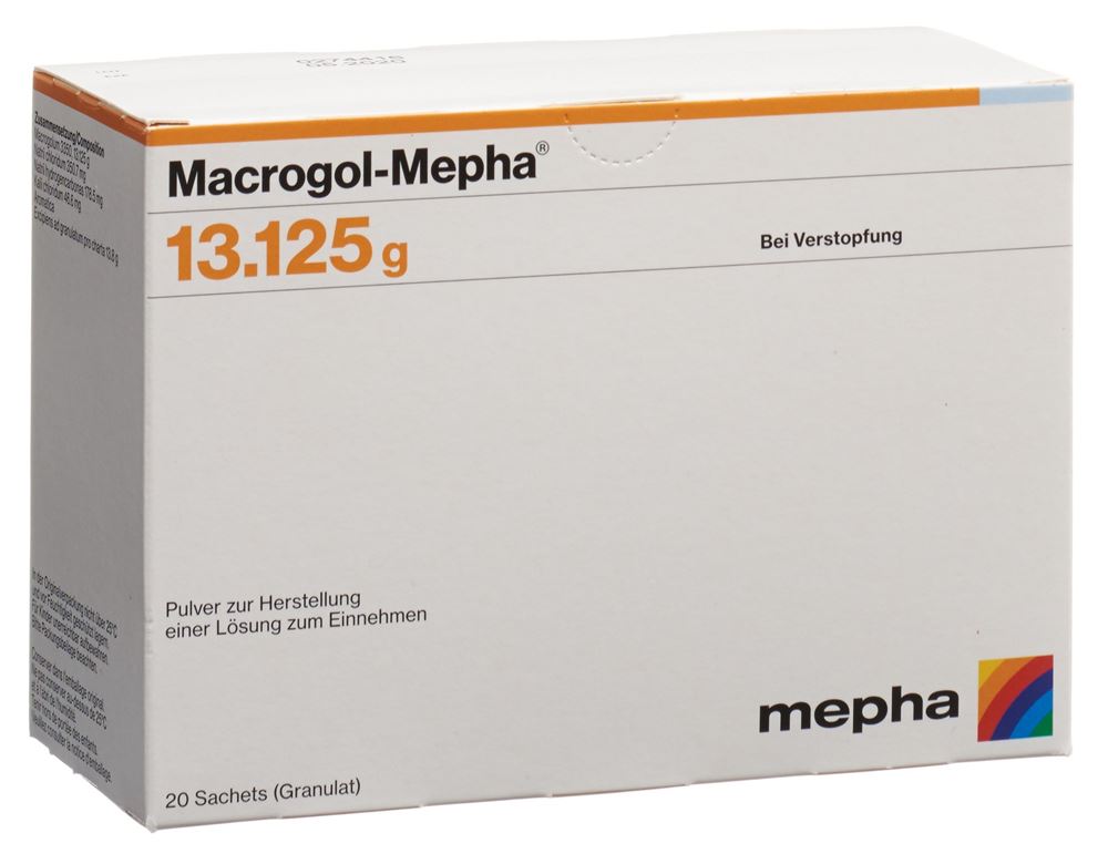 MACROGOL Mepha pdr sach 20 pce
