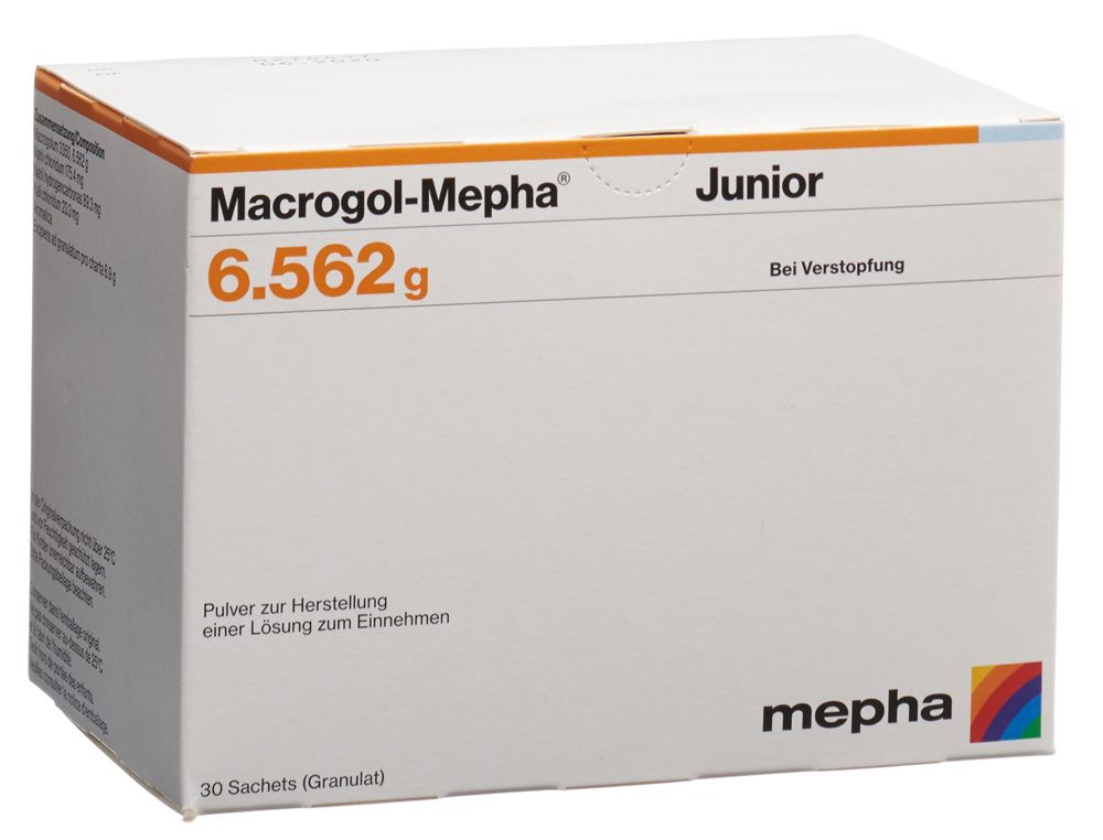 MACROGOL Mepha Junior pdr sach 30 pce