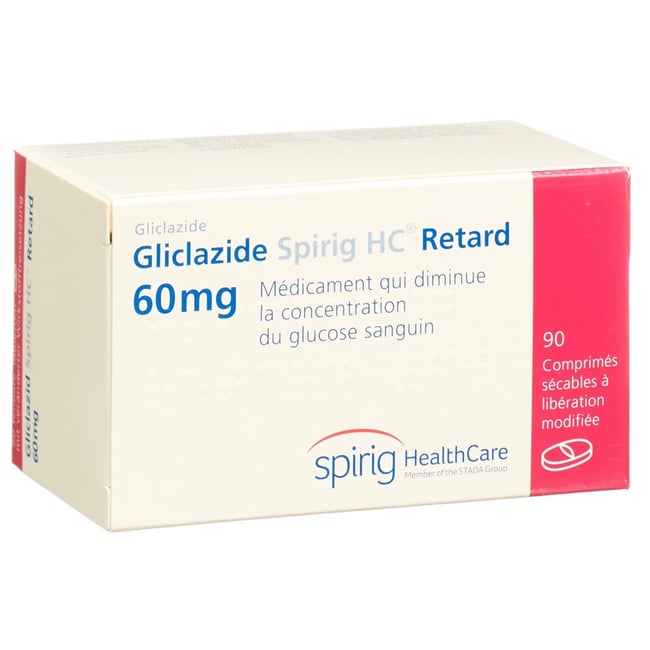 Gliclazid Spirig HC Retard 60 mg, Tabletten mit veränderter Wirkstofffreisetzung