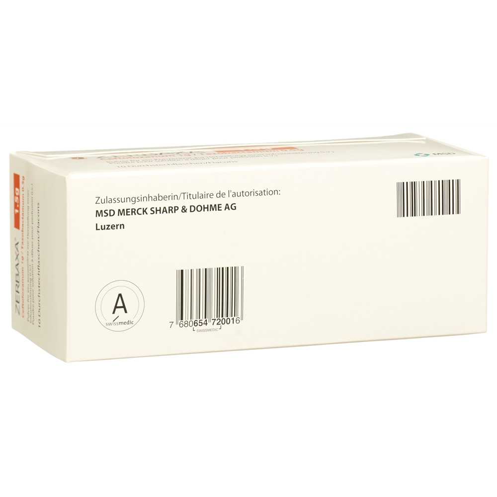 Zerbaxa 1.5 g, Pulver für ein Konzentrat zur Herstellung einer Infusionslösung
