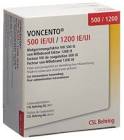 Voncento 500/1200 I.E., Pulver und Lösungsmittel (5 ml) zur Herstellung einer Infusionslösung