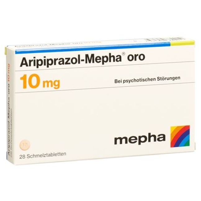 Aripiprazol-Mepha oro 10 mg, Schmelztabletten