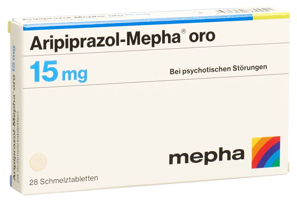 ARIPIPRAZOL Mepha oro cpr orodisp 15 mg 28 pce