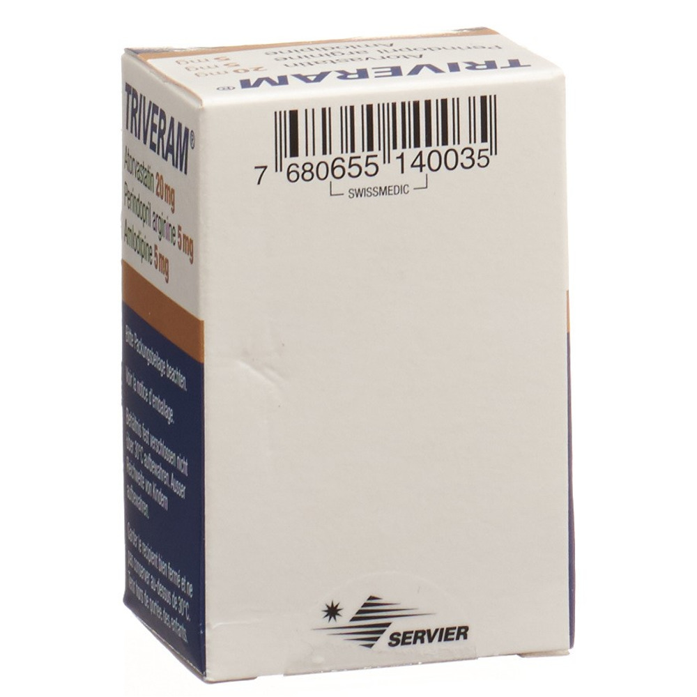 TRIVERAM cpr pell 20/5/5mg bte 30 pce