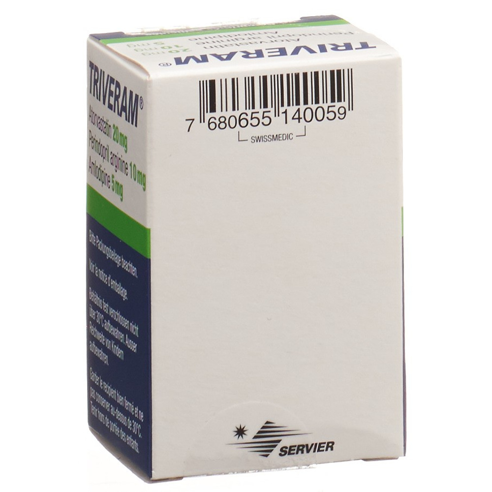 TRIVERAM cpr pell 20/10/5mg bte 30 pce