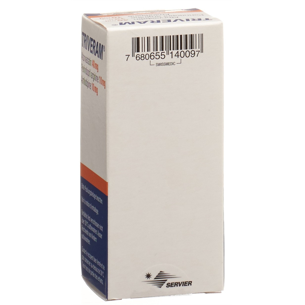 Triveram 40 / 10 / 10 mg, comprimé pelliculé