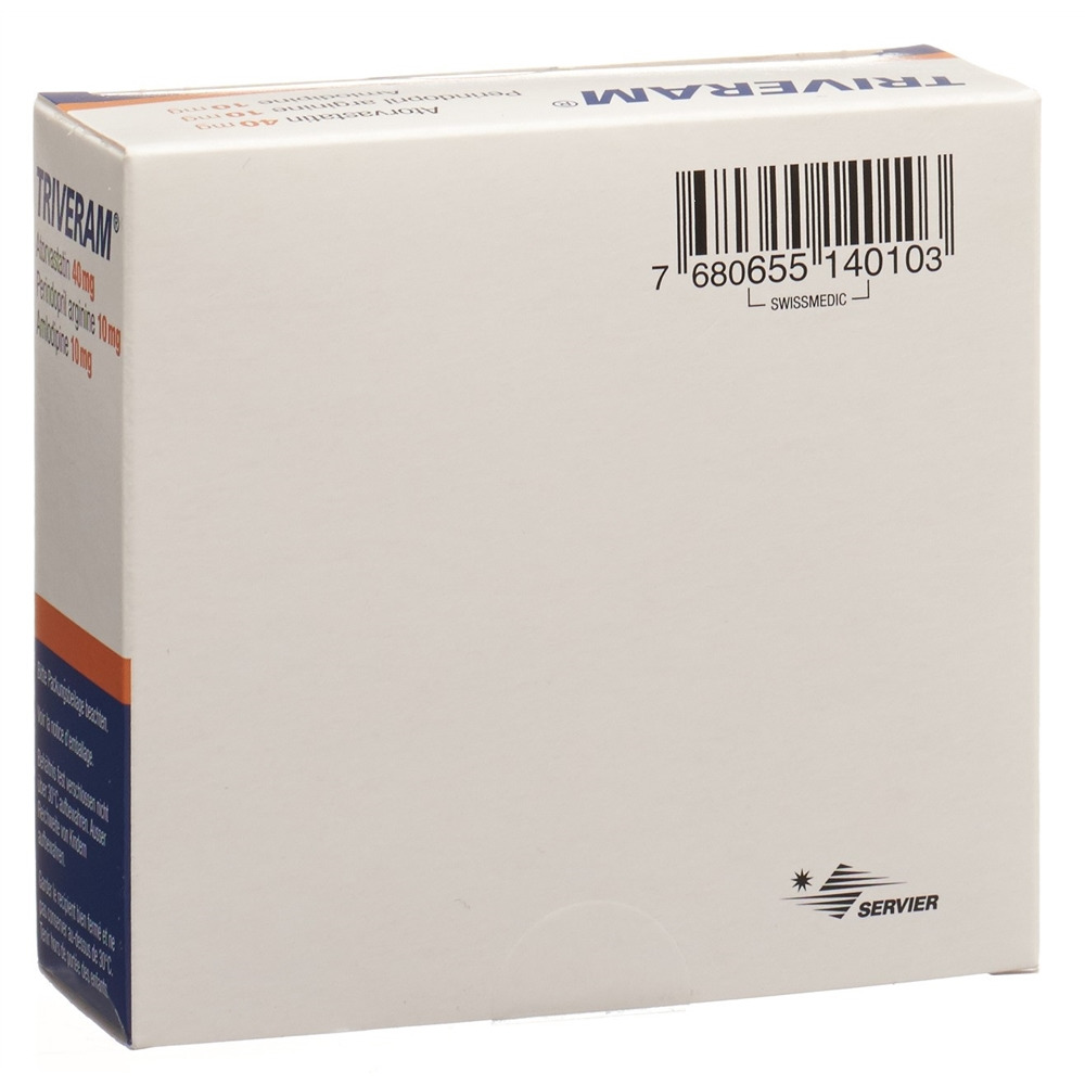 TRIVERAM cpr pell 40/10/10mg 3 bte 30 pce