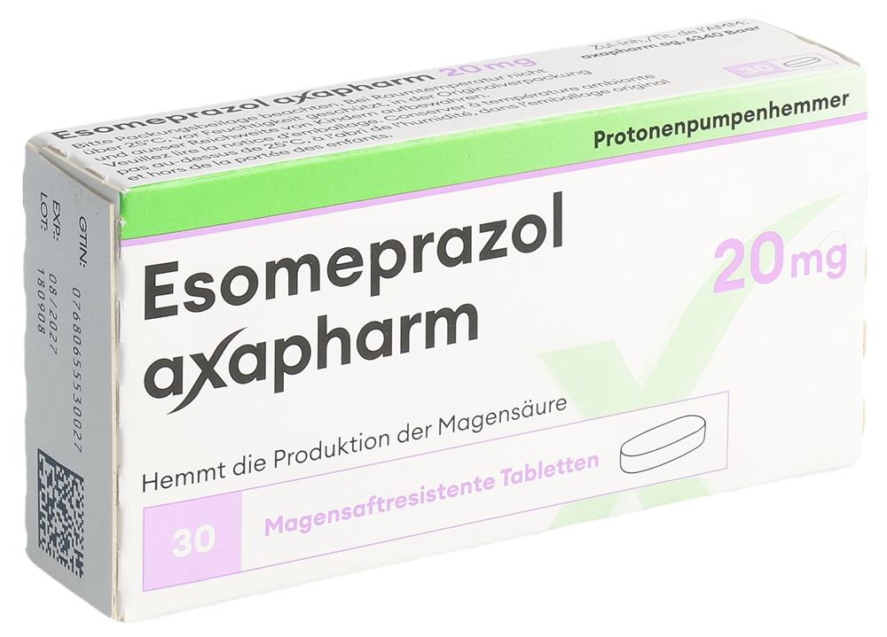 ESOMEPRAZOLE Axapharm cpr pell 20 mg 30 pce