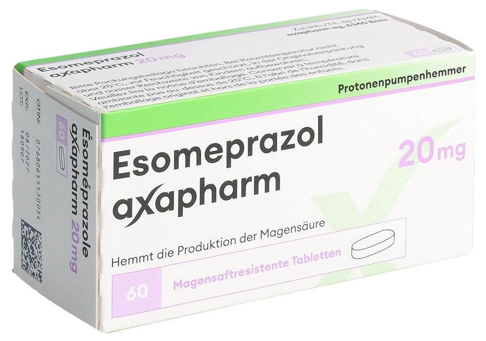 ESOMEPRAZOLE Axapharm cpr pell 20 mg 60 pce