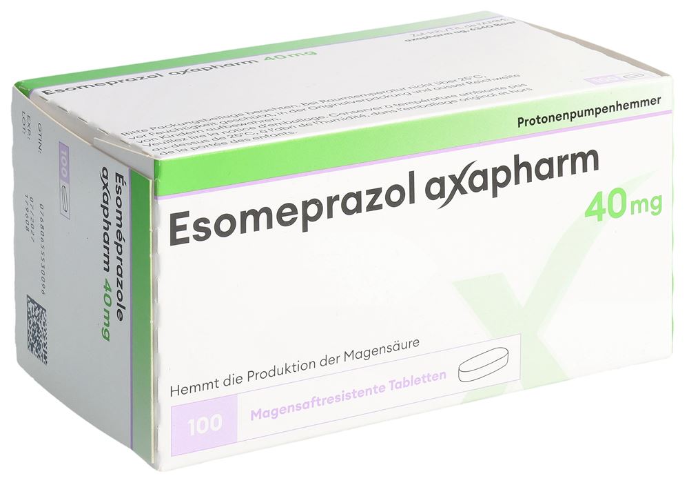 Esomeprazol Axapharm 40 mg, magensaftresistente Tabletten