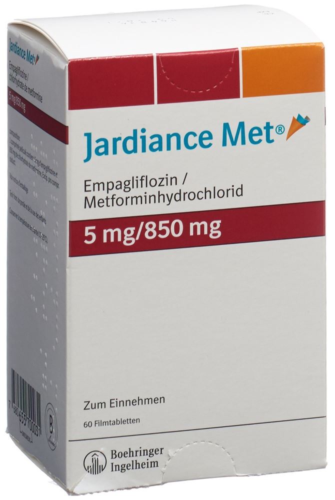JARDIANCE MET cpr pell 5/850mg 60 pce