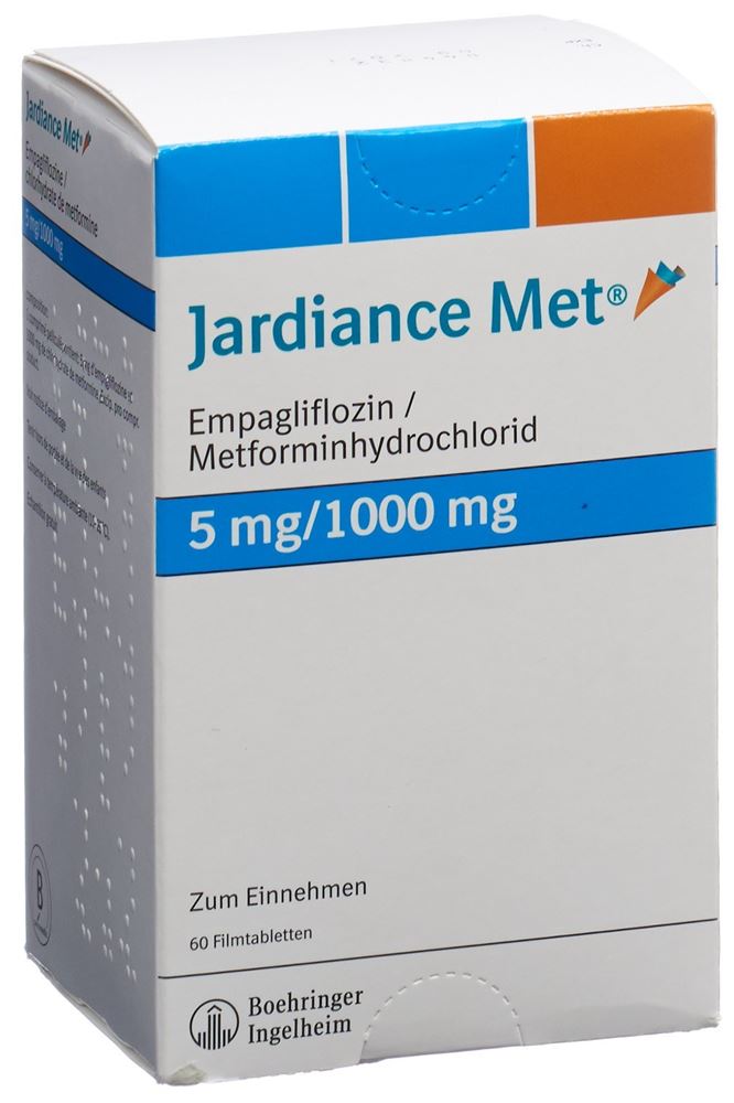 Jardiance Met 5 mg/1000 mg, Filmtabletten