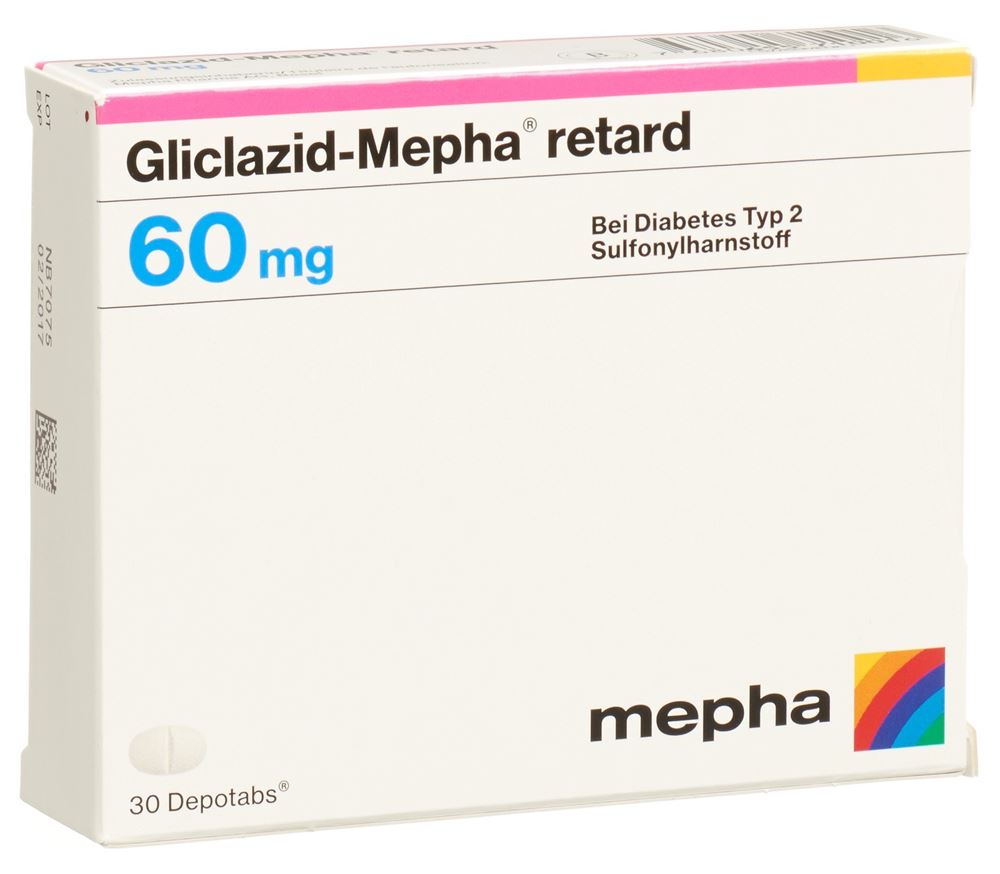 Gliclazid-Mepha 60 retard, Depotabs