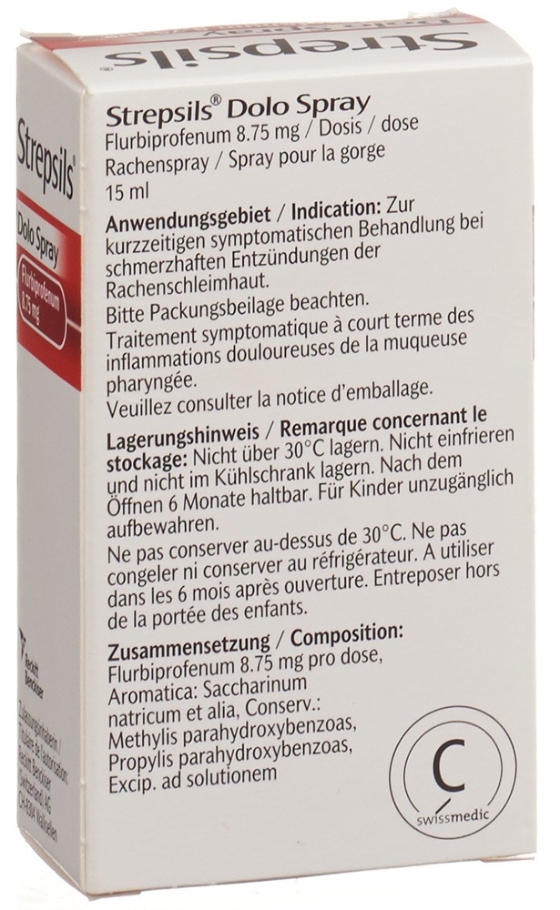 STREPSILS Dolo Flurbiprofène spray fl 15 ml