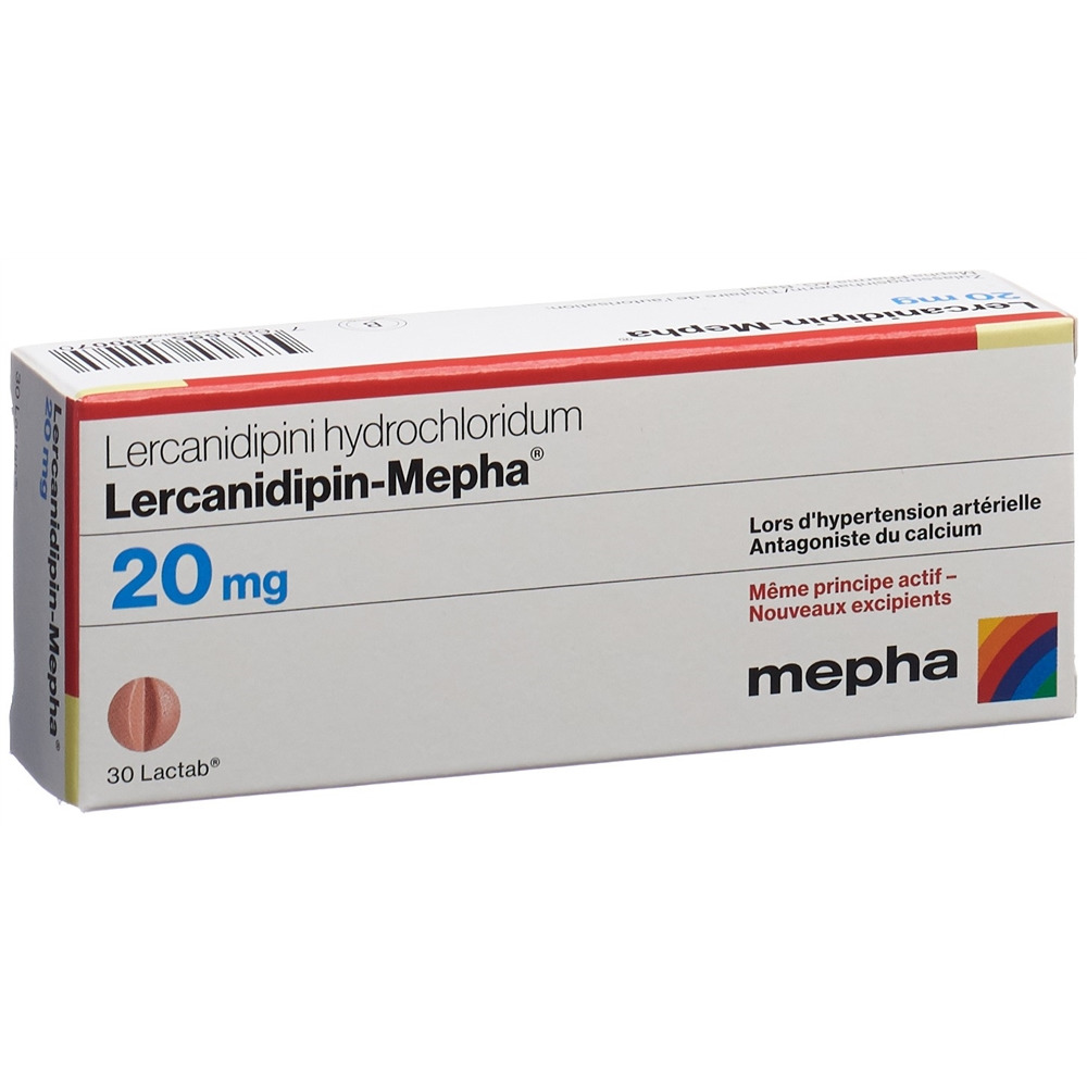 LERCANIDIPIN Mepha Lactab 20 mg 30 pce