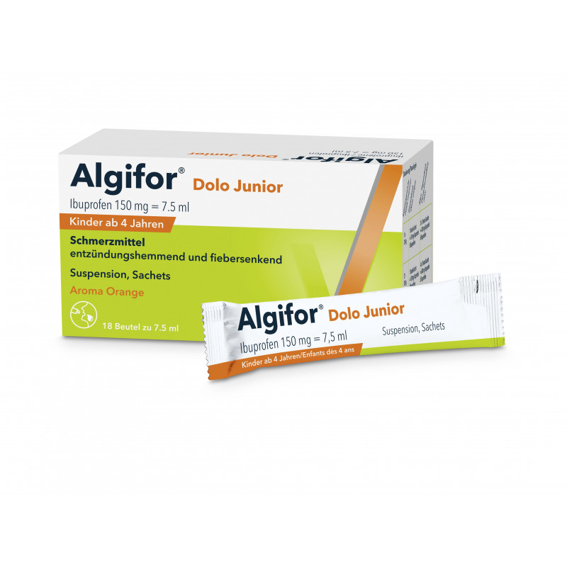 Algifor Dolo Junior, Suspension, Sachets
