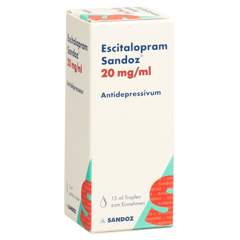 Escitalopram Sandoz 20 mg/ml, Tropfen zum Einnehmen, Lösung