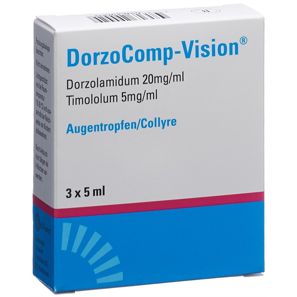 DORZOCOMP-VISION gtt opht 20mg/ml, 5mg/ml 3 x 5 ml