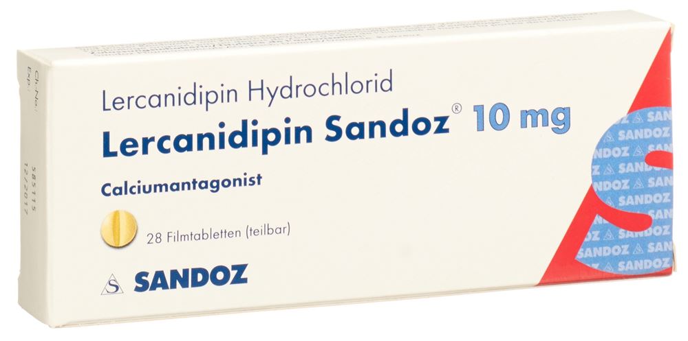 LERCANIDIPINE Sandoz cpr pell 10 mg 28 pce
