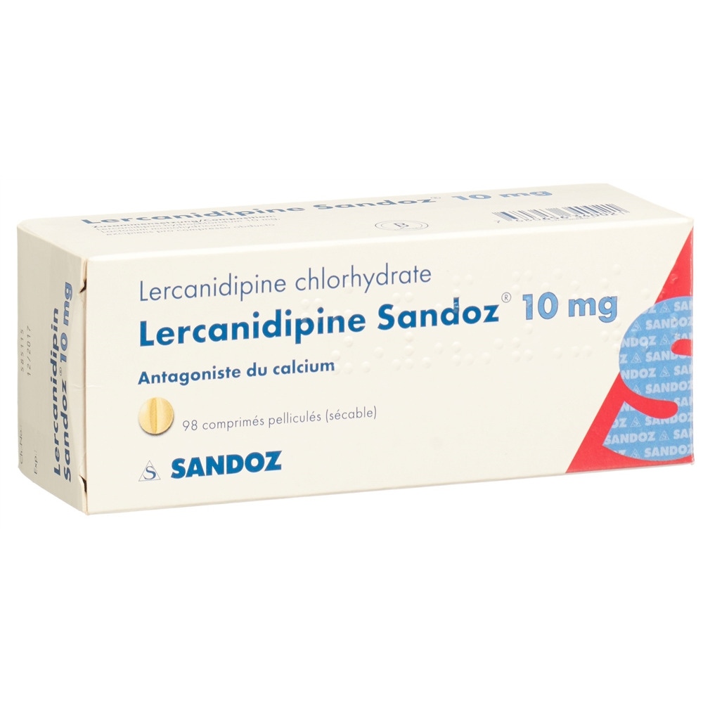 LERCANIDIPINE Sandoz cpr pell 10 mg 98 pce