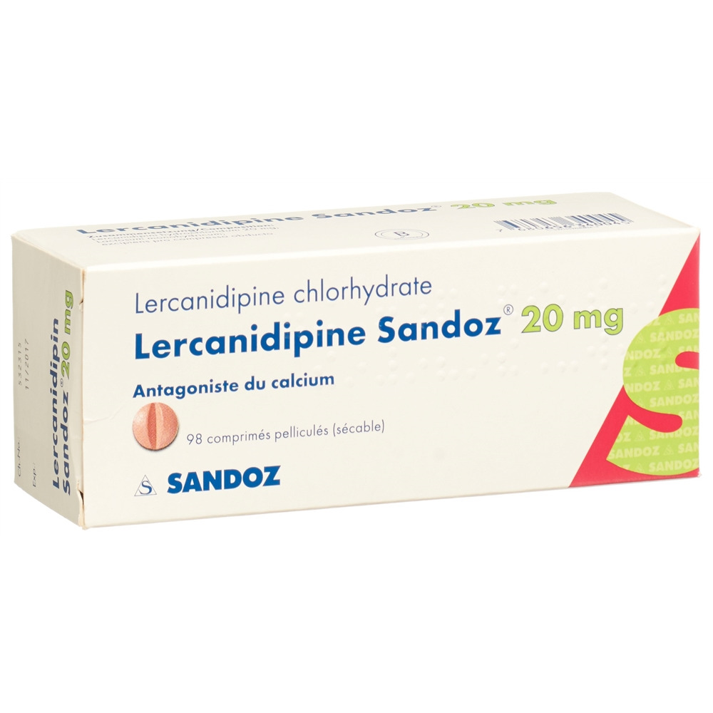LERCANIDIPINE Sandoz cpr pell 20 mg 98 pce