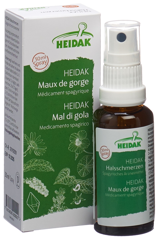 HEIDAK mal de gorge spray fl 30 ml