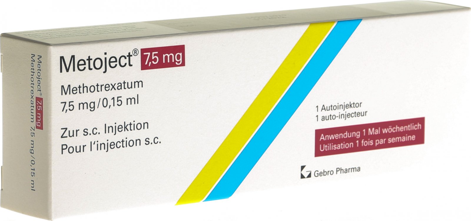Metoject Autoinjektor 7.5 mg/0.15 ml, Injektionslösung im Fertigpen