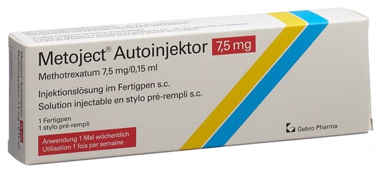 Metoject Autoinjektor 7.5 mg/0.15 ml, Injektionslösung im Fertigpen