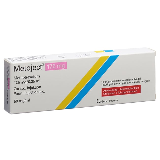 Metoject Autoinjektor 17.5 mg/0.35 ml, Injektionslösung im Fertigpen