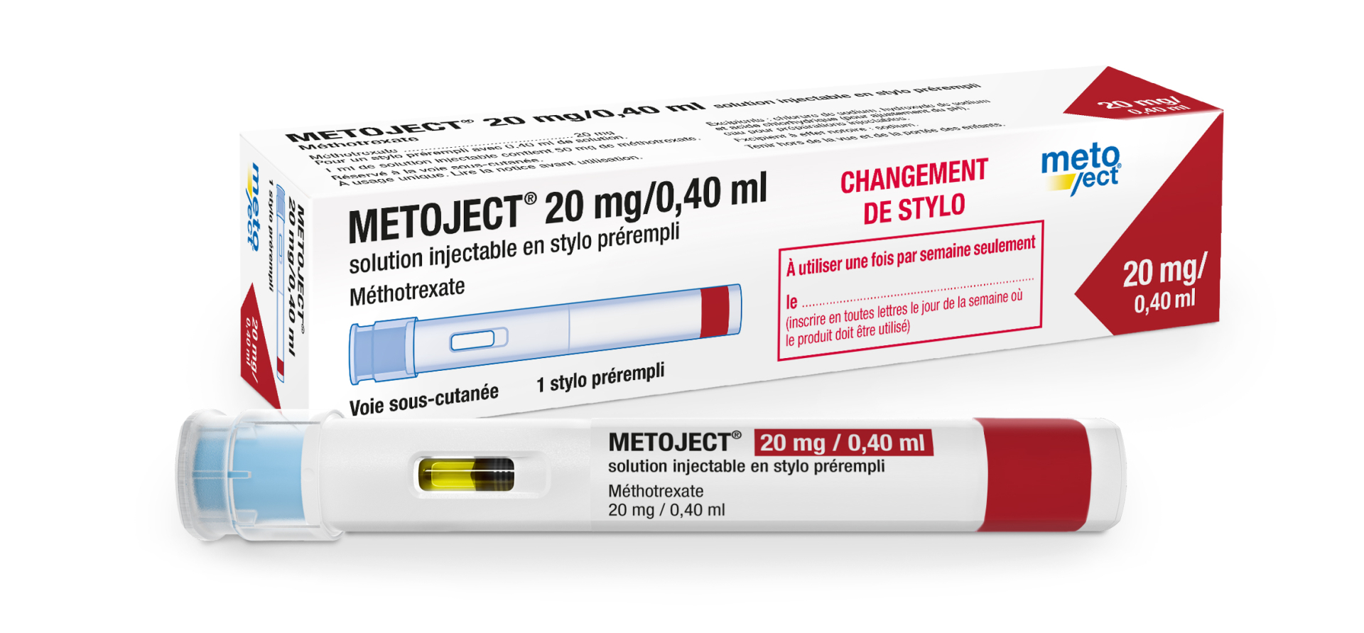 Metoject Autoinjektor 20 mg/0.4 ml, Injektionslösung im Fertigpen